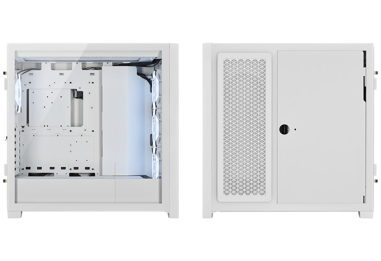 iCUE 5000X RGB QL True White | CORSAIR ミドルタワー型PCケース