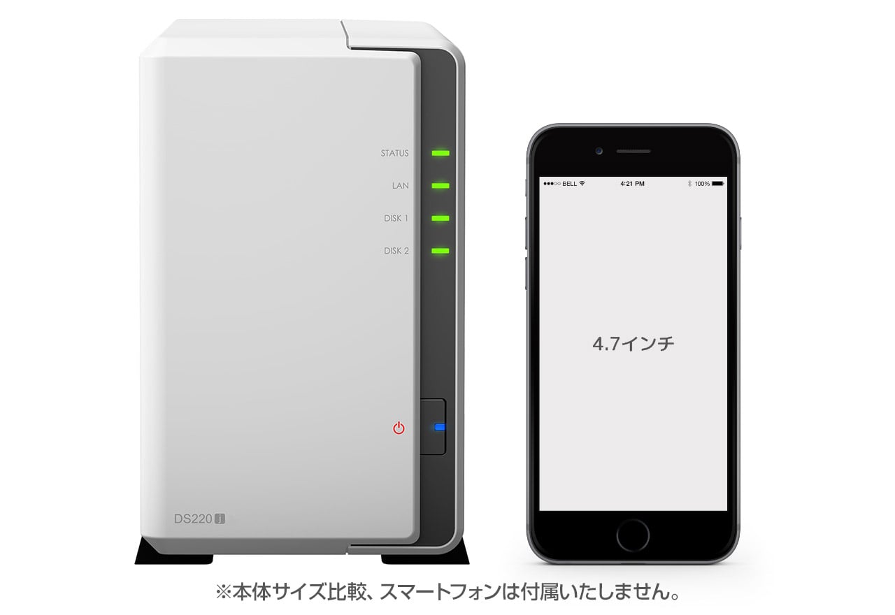 DiskStation DS220j | Synology 2ベイオールインワンNASキット | 株式