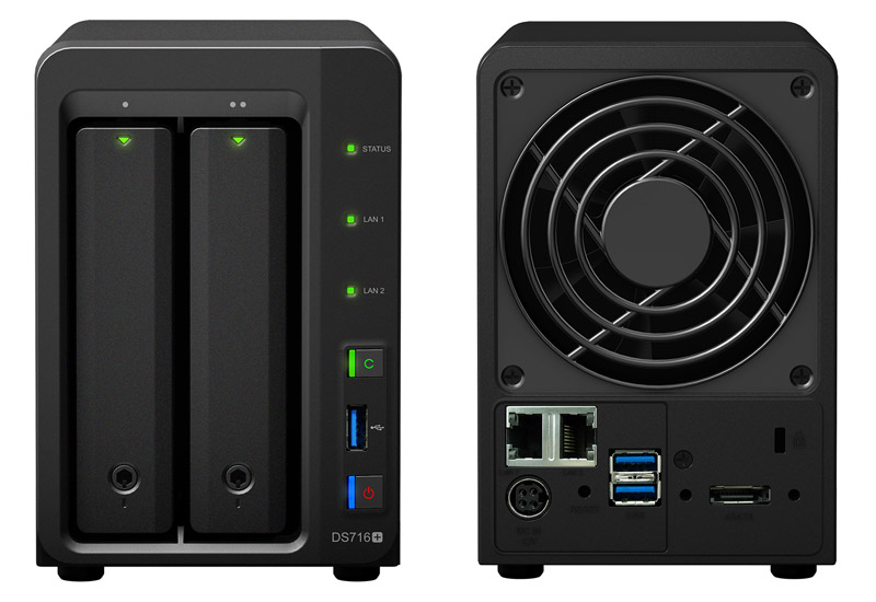 DiskStation DS716+ | Synology ビジネス向け 2ベイオールインワンNAS