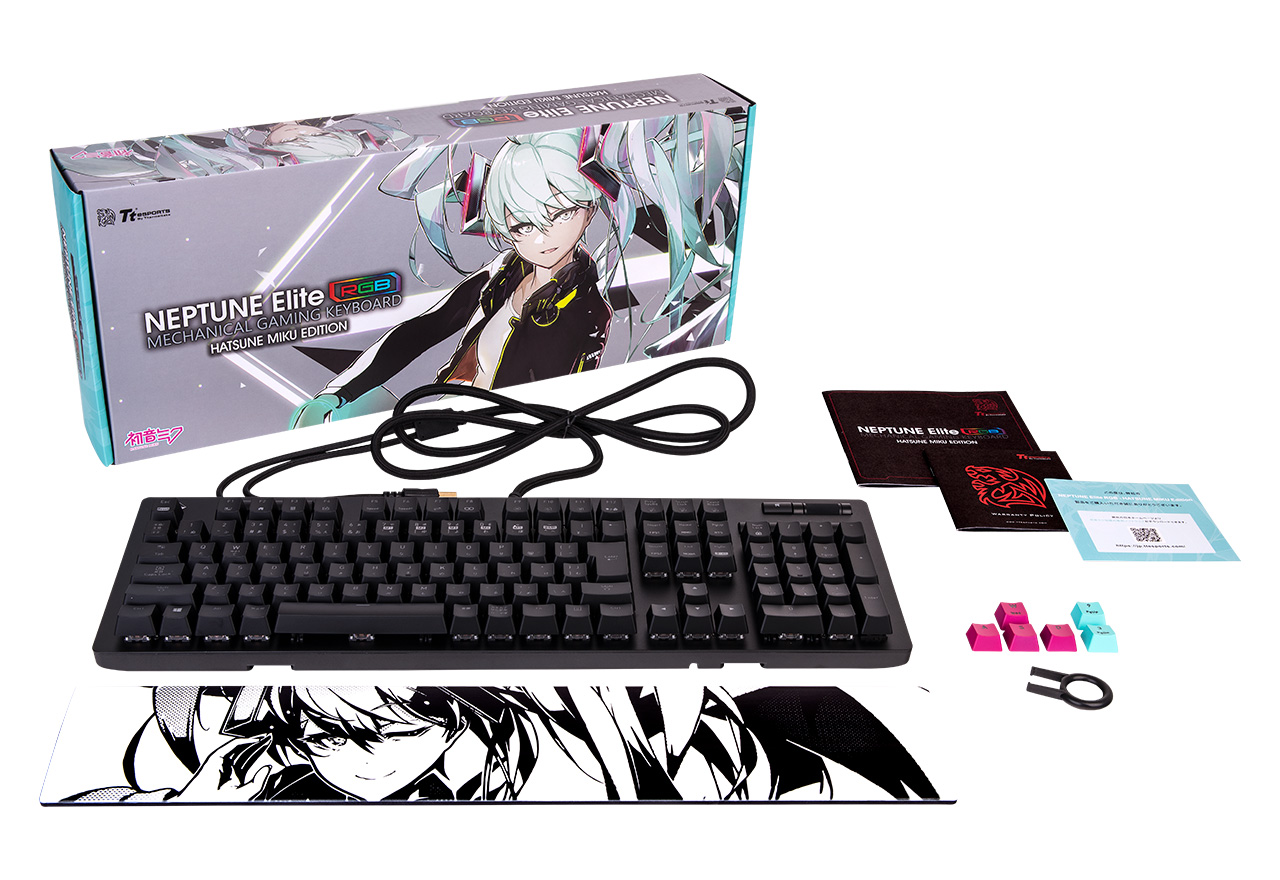 水*煮様 初音ミク ゲーミングキーボード Thermaltake LEVEL 20 RGB