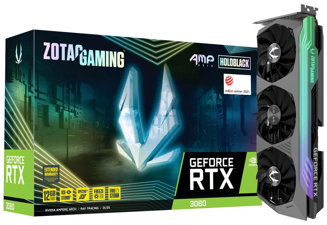 ZOTAC GAMING GeForce RTX 3080 AMP Holo LHR 12GB | ZOTAC NVIDIA
