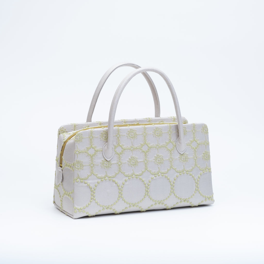 利休バッグ 『forest dot グレー』 - アトリエシムラ