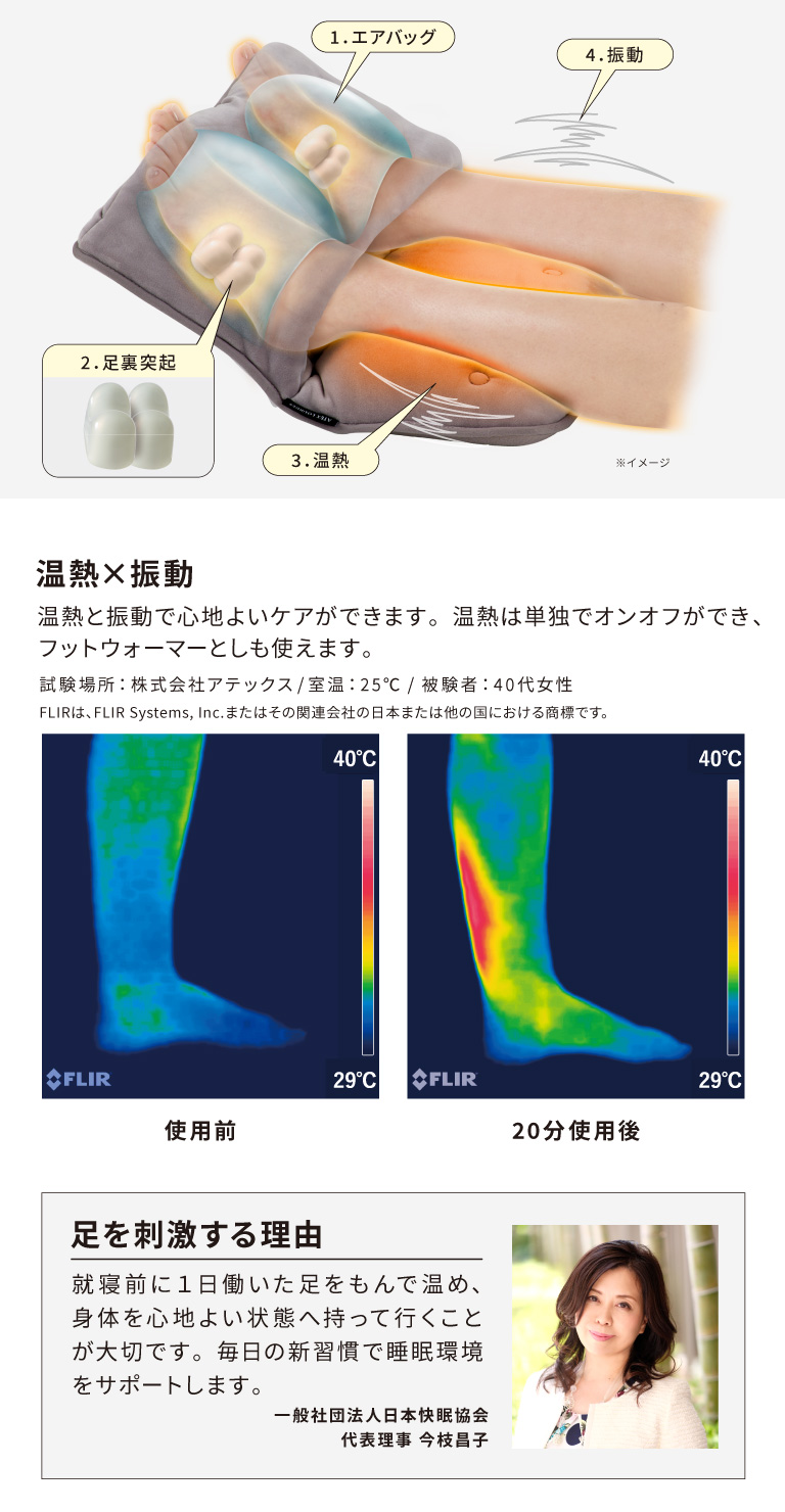 おやすみ前の新習慣 ベッドで寝姿勢のまま使える「おやすみフットケア