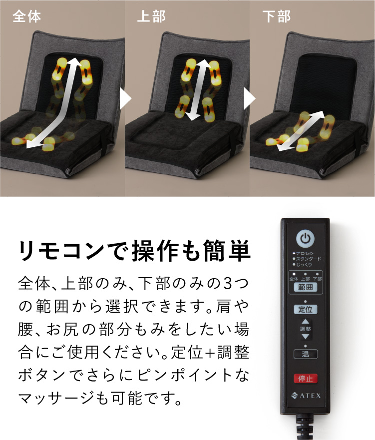 自在マッサージシート JIZAISU AX-HJ430｜ブランド｜株式会社アテックス