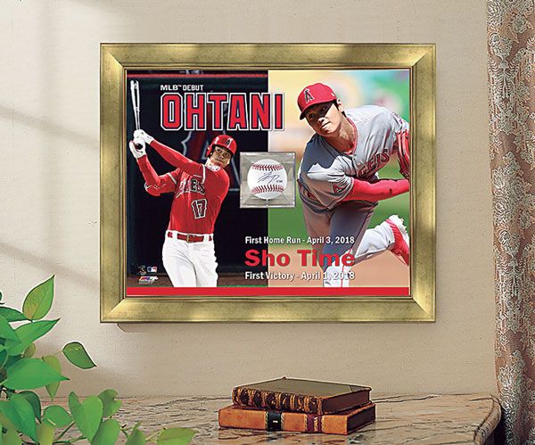 日本が誇る二刀流のMLBデビュー記念！ 大谷翔平 直筆サインボール 豪華