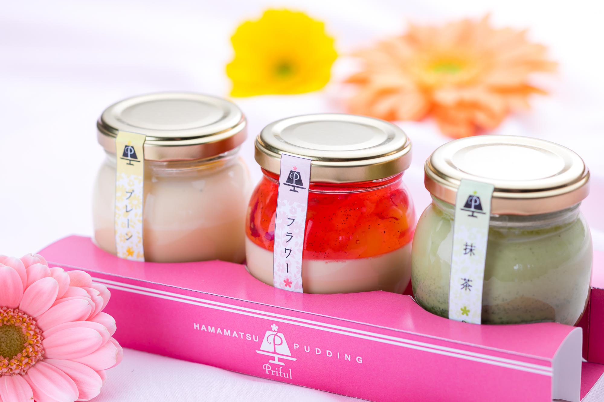 日本初！“花”をコンセプトにしたカラフルなプリン専門店 “浜松プリン