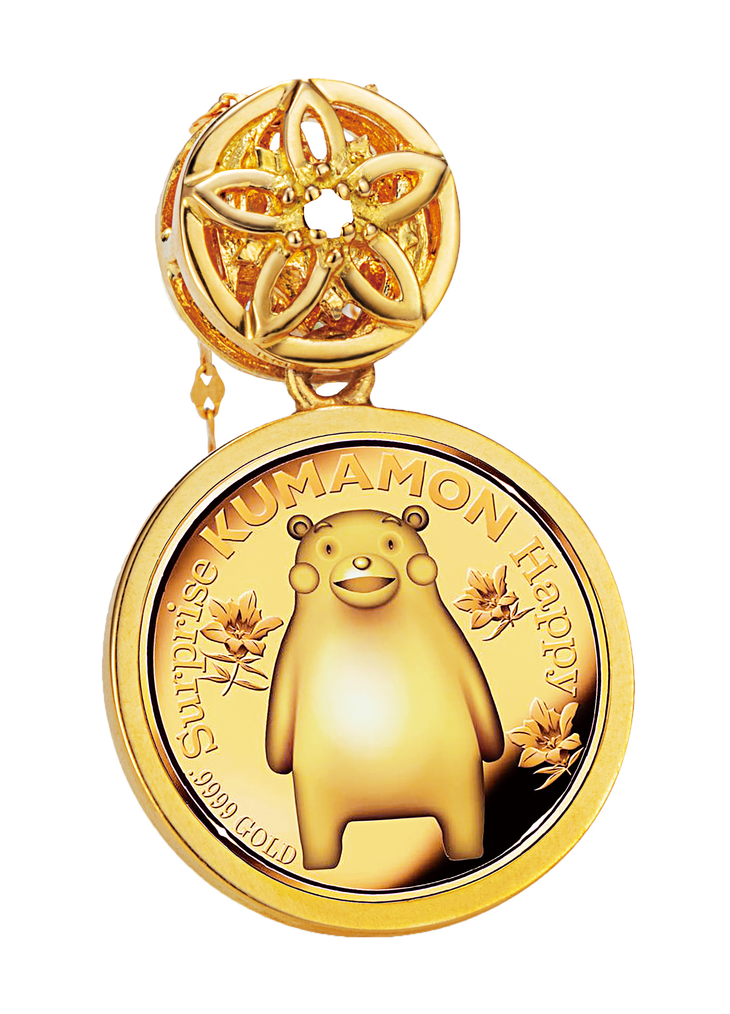 くまモンデザイン 宝飾純金製コインペンダント」新発売！ 最高品位
