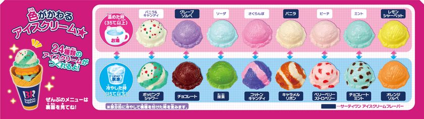 かえちゃOh!!シリーズに 「まほうのサーティワン アイスクリーム」が