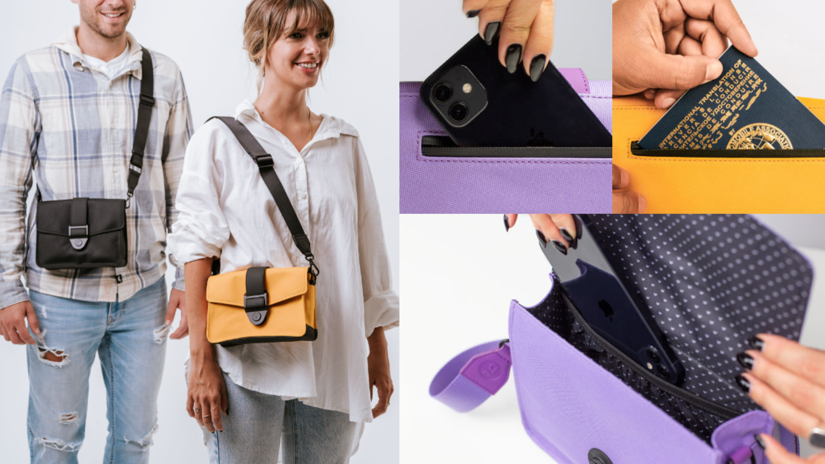 自由な移動と持ち運びを叶える洗練デザインのボディバッグ 「Crossbody