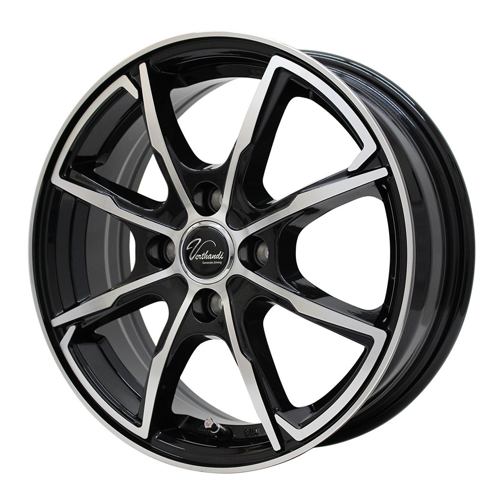 Verthandi PW-S8 14x5.5 43 100x4 BK/POLISH - オートウェイ
