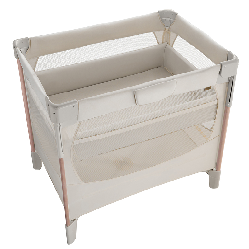 アップリカ 【美品】アップリカ ココネルエアーAB ベビーベッド グレー