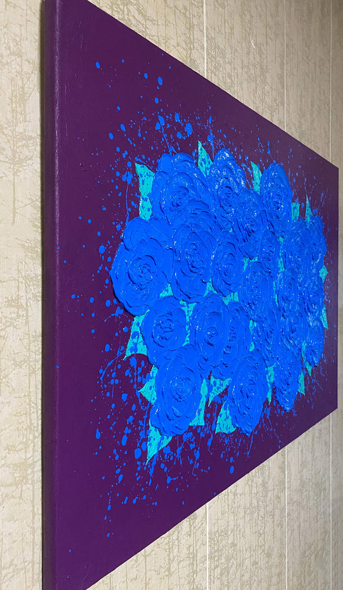 青い薔薇」 by 佐藤雄一｜Artmeter｜暮らしを彩るアートが、きっと見つかる