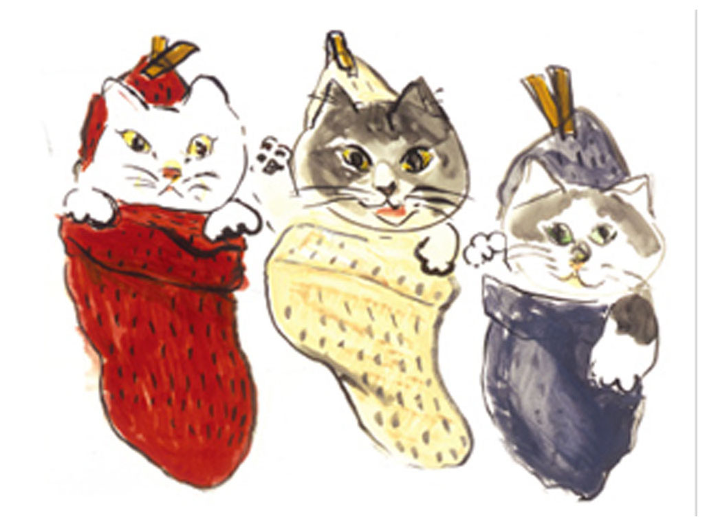 久下貴史作 猫の絵画 Alwaysいつものように 久下貴史作