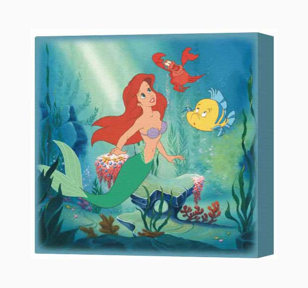 ディズニーアートキャンバスパネル S アリエル2|アート＆フレーム|絵と