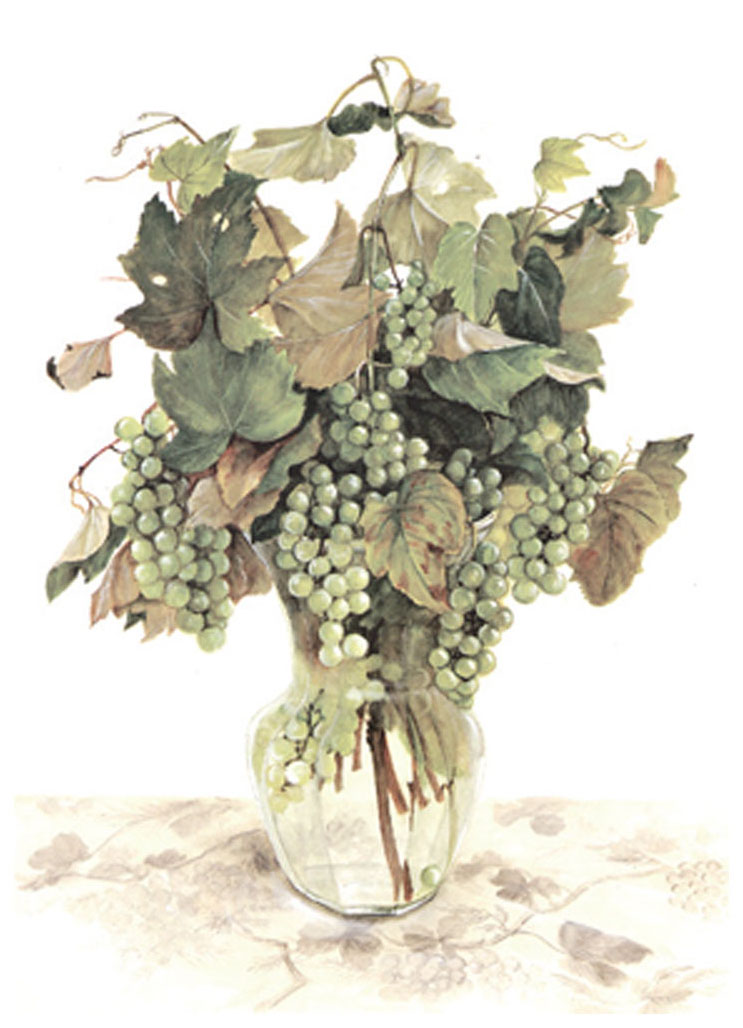 橋本不二子 絵画 (版画/ラウンドドット) Harvest Joy（ナイアガラ