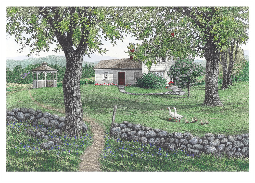 キャロル・コレット 絵画 (版画/ジクレー) Morning Walk 9372|アート