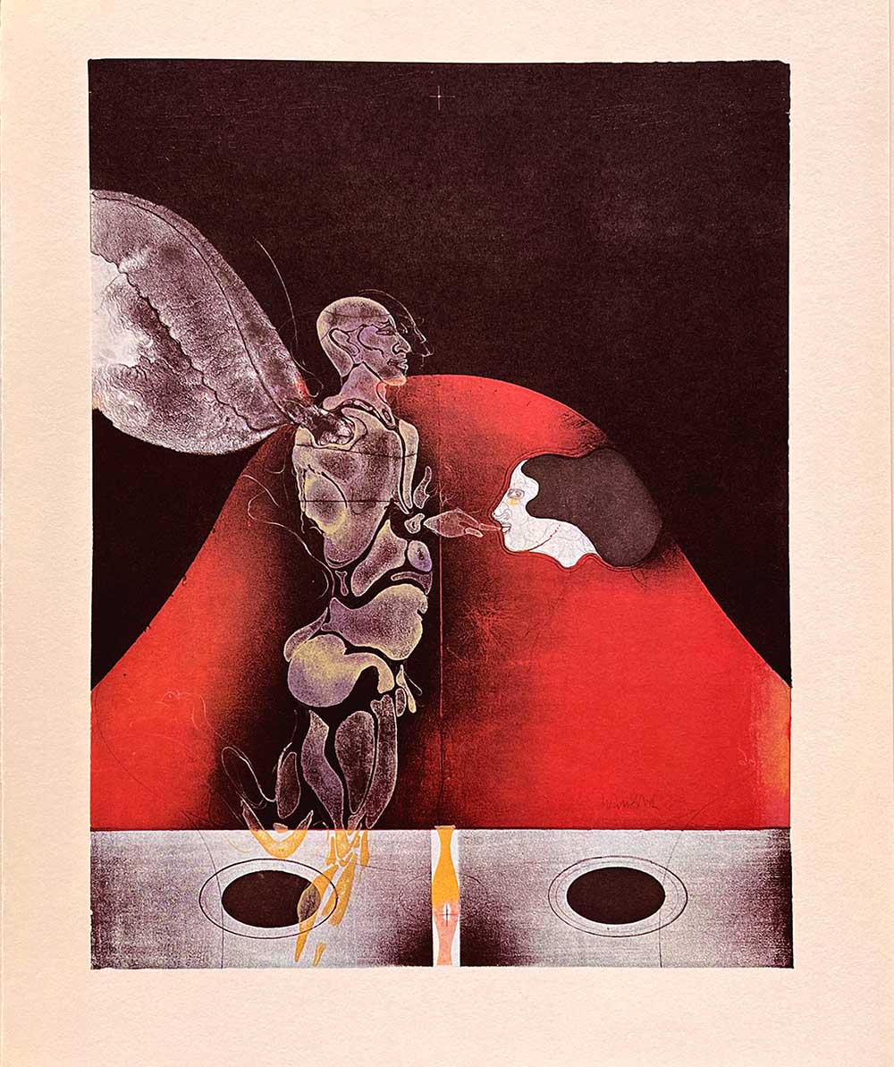 Paul Wunderlich 19 L'Ange a L'index 1974 | Artebonito