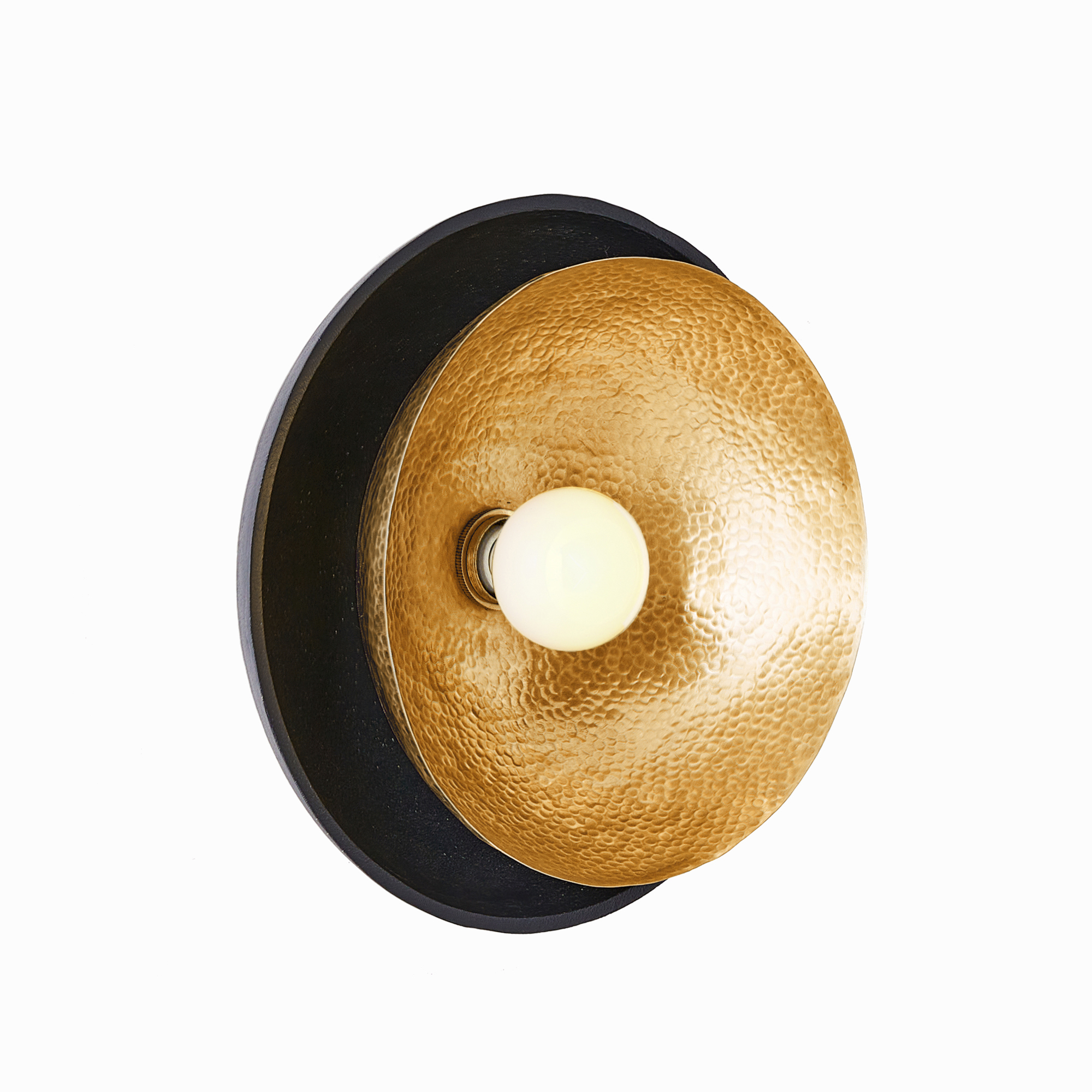 DFI04 - Amani Flush Mount - Blackened Iron, Iron