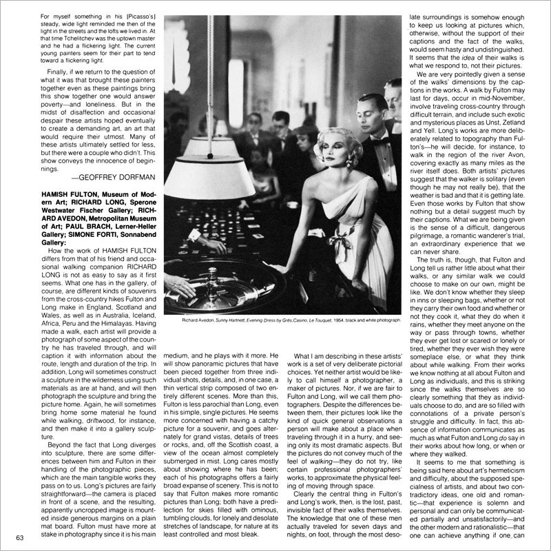 Hamish Fulton and Richard Long