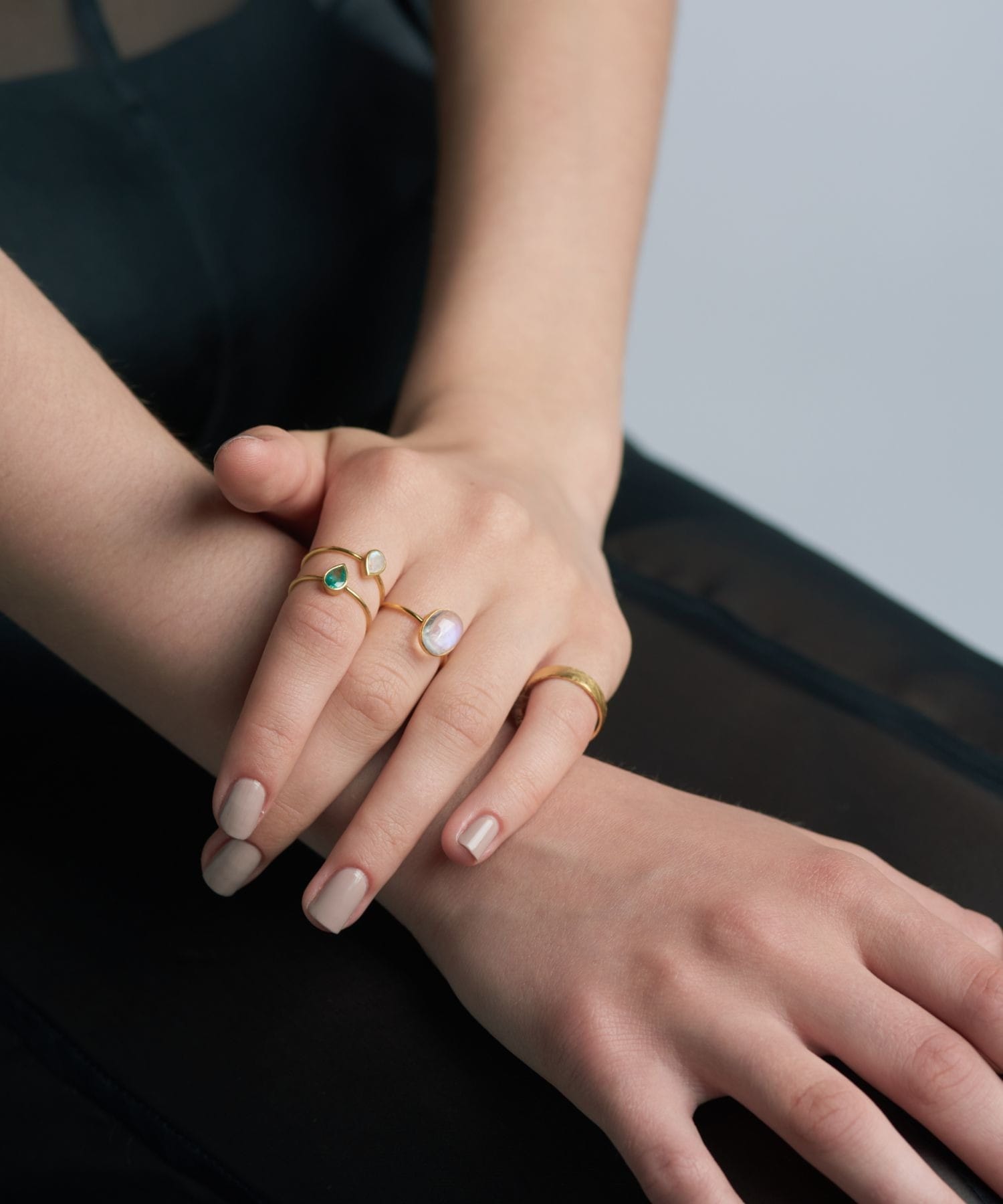 eden] K10 pear-shaped emerald ring｜ARTIDA OUD（アルティーダ ウード）