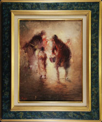 平野遼 「花火」 油彩6号｜【Arts Ship】のむら画廊