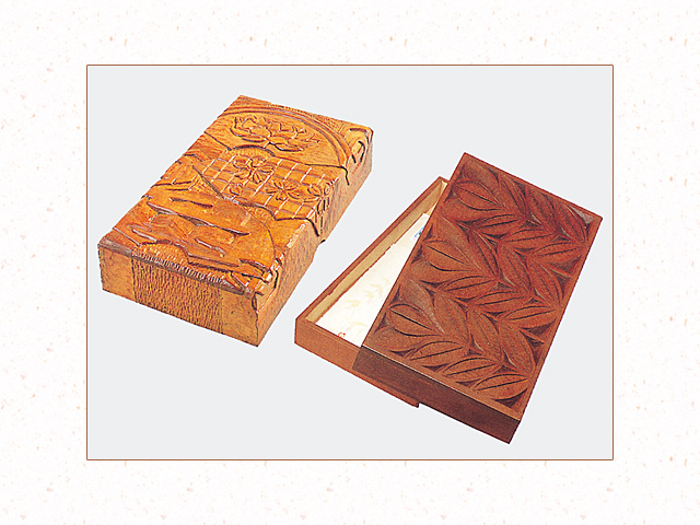 木彫 文箱