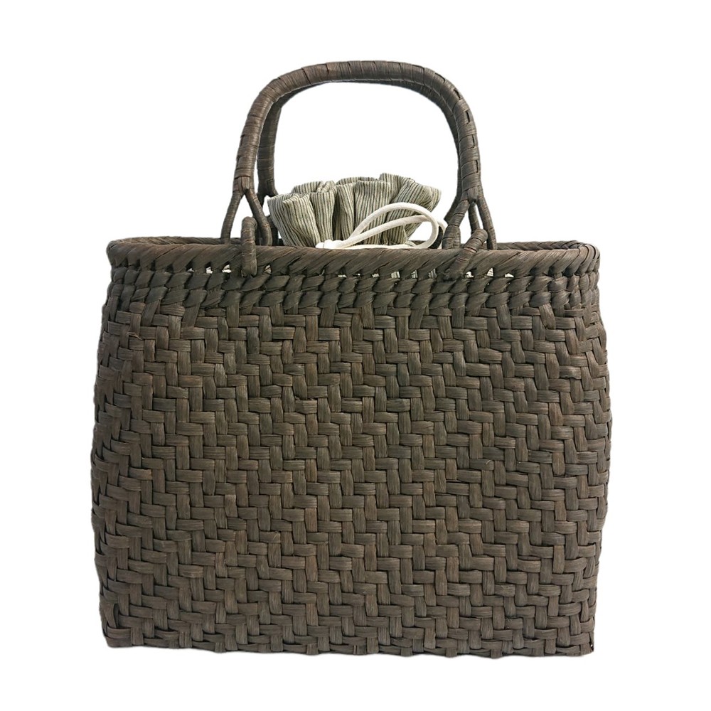 山葡萄かごバッグ K3611B 巾着袋付き 山ぶどう やまぶどう 手作り さん