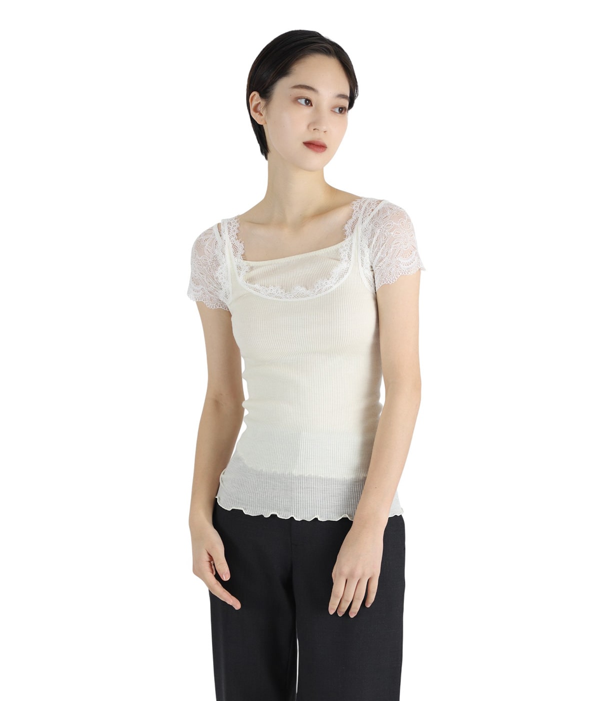 レディース】RIB CAMISOLE UNDERWEAR | FUMIKA_UCHIDA(フミカ ウチダ