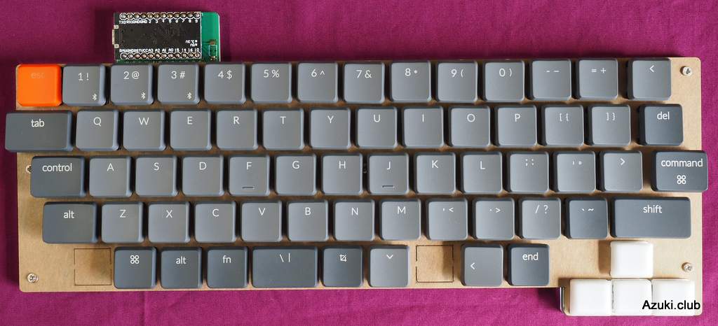 英語配列のパソコンでかな入力するための薄型キーボードを作った話