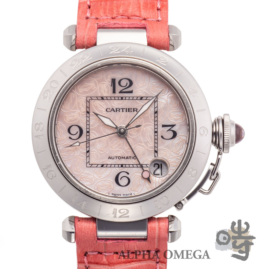 カルティエ パシャC GMT [W3107C99] ピンクシェル 2004年 クリスマス