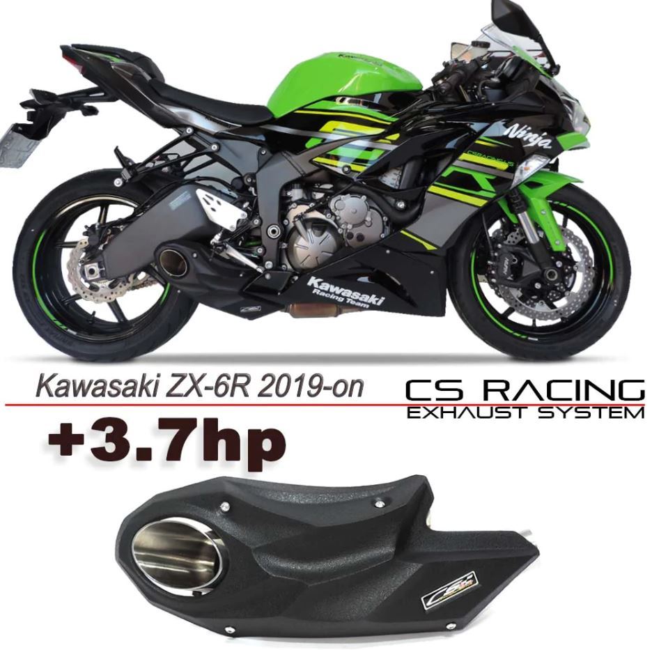 CS Racing ZX-6R (19-25) アンダーマウント サイド出しマフラー！ AxxL