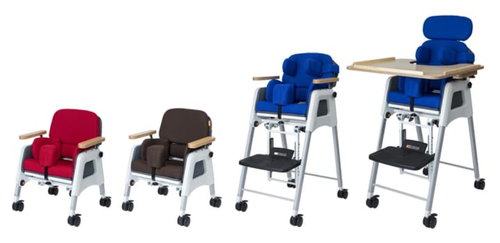 洗えて調整も簡単な子ども用座位保持装置 「バンビーナposi」が新発売