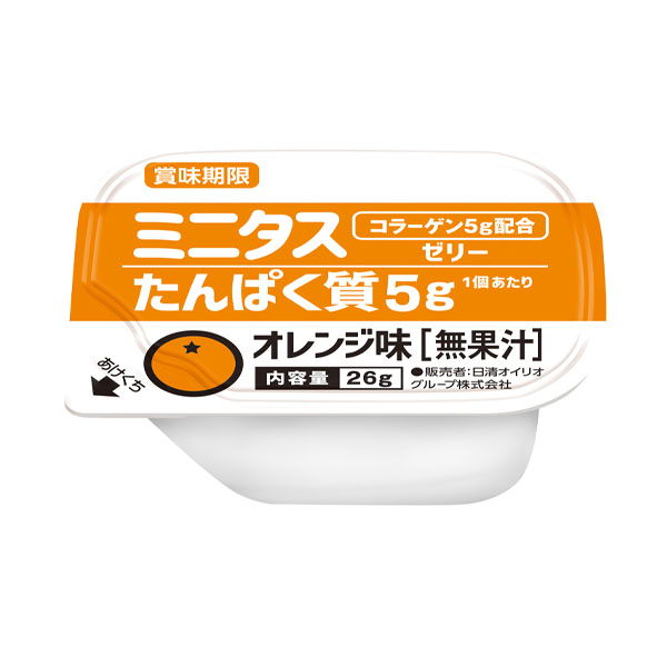 ミニタス たんぱく質ゼリー オレンジ味 26g×9個-高カロリー-ビー