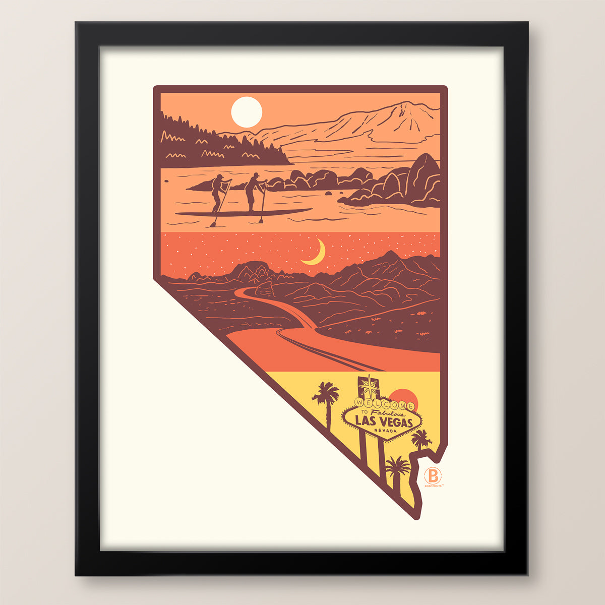 Layers of Nevada Art Print - Bozz Prints