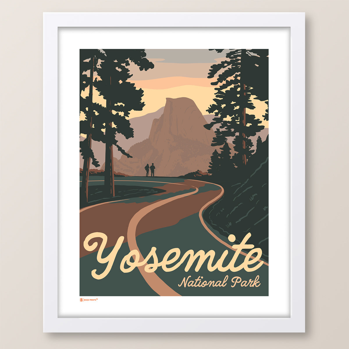 Yosemite National Park Road to Half Dome Art Print - Bozz Prints