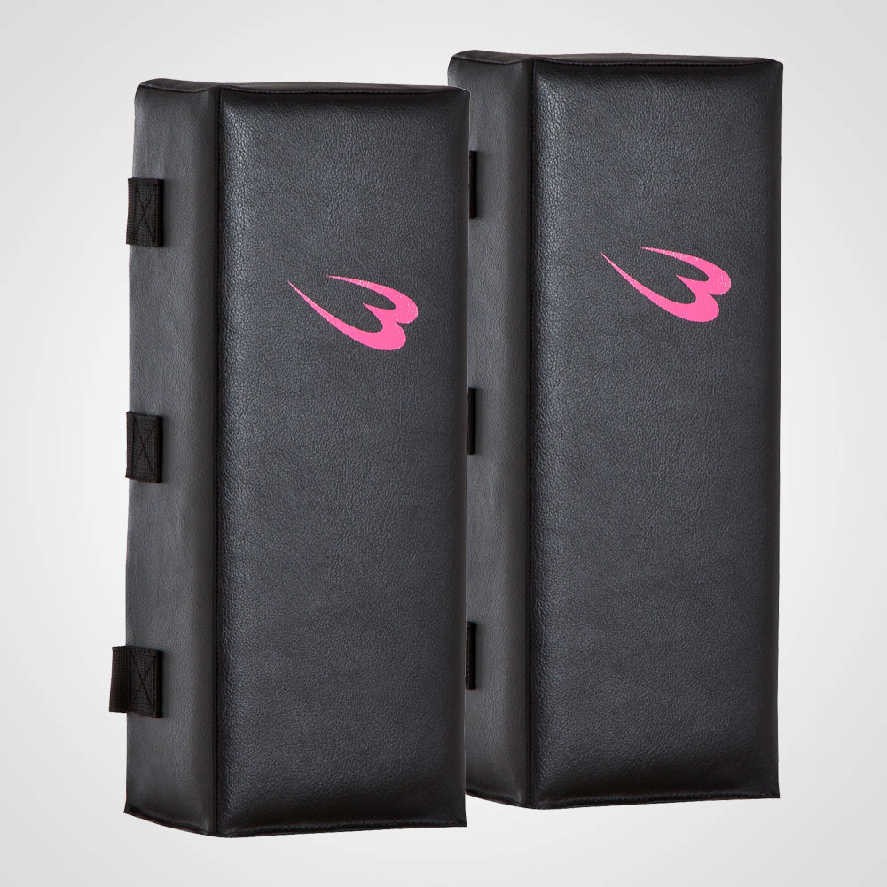 フィットネスキックミット ブラック×ピンク 2個セット KM072SETBKPI