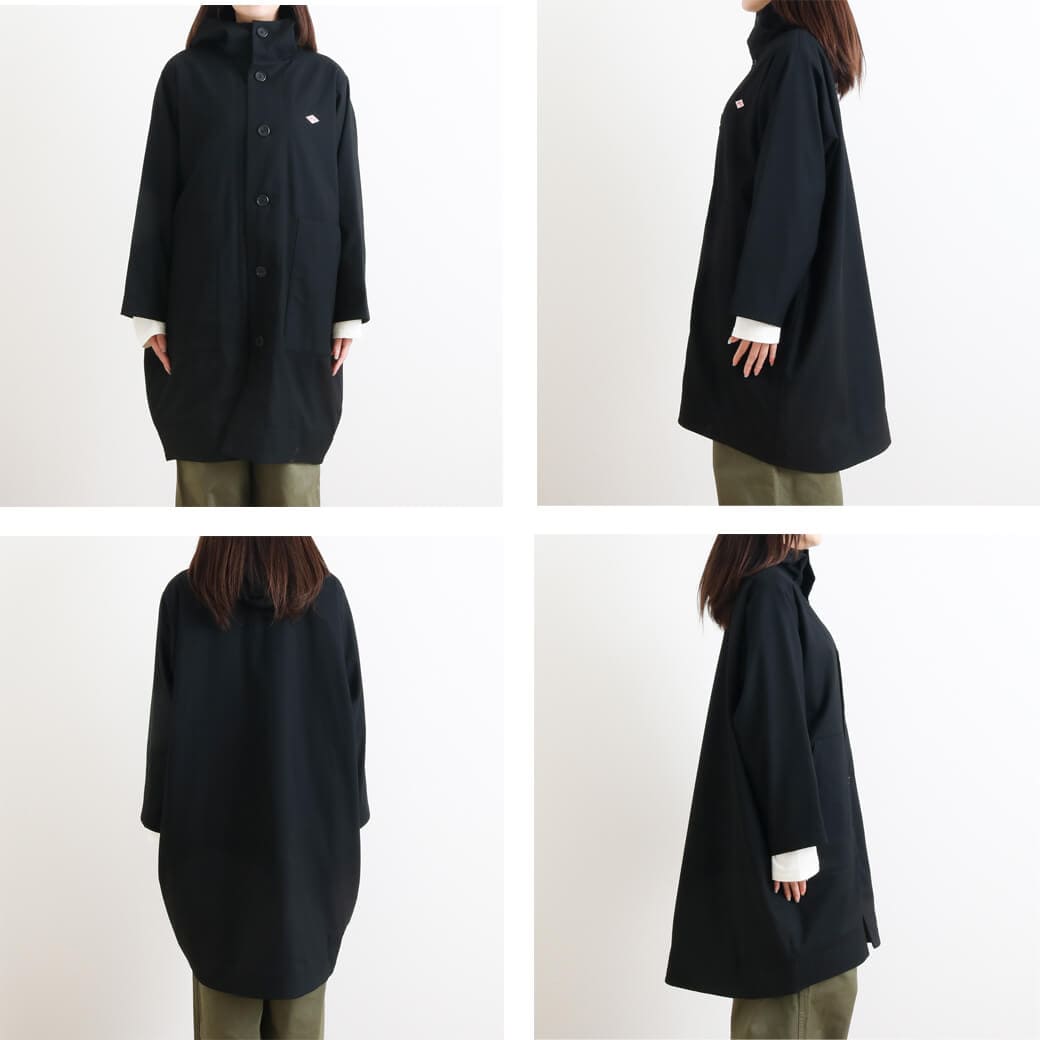 DANTON ダントン ウール ライク クロス フード コート｜BORN FREE