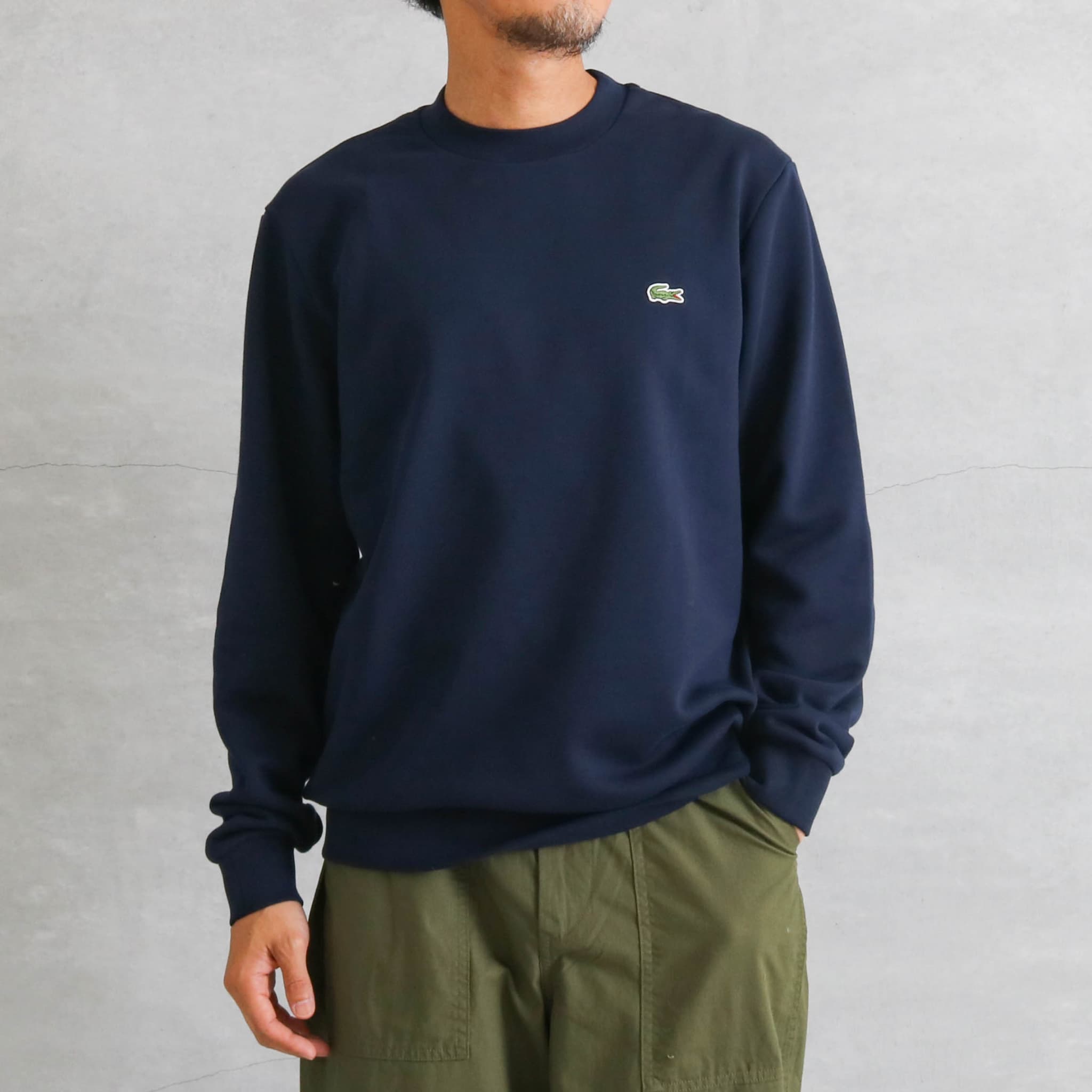 LACOSTE ラコステ エッセンシャルクルーネックスウェット｜BORN FREE