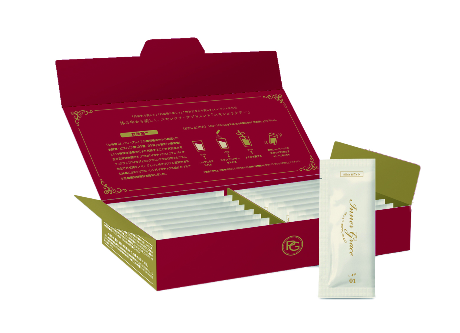 ペレ・グレイス／初のサプリメント／独自の乳酸菌生産物質を配合 | NB