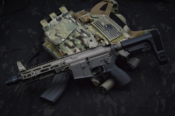 BCSW カスタム AERO TEXAS タイプ AR15 東京マルイM4 MWS ベース ガス