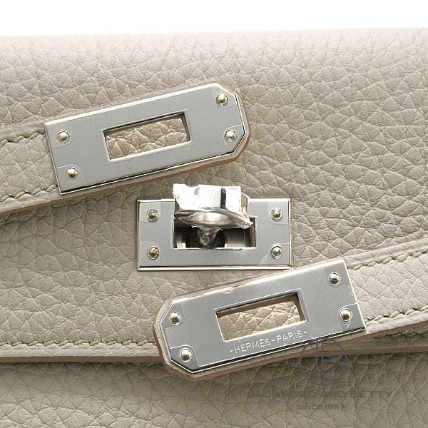 ケリー25 内縫い べトン アイボリー ホワイト 白[H084327CKAP] Kelly25