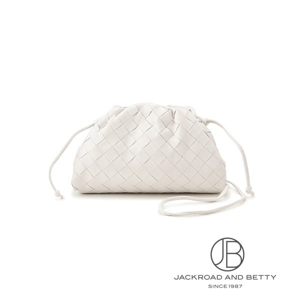 ミニ ポーチ クラッチ バッグ チョーク アイボリー ホワイト 白[585852