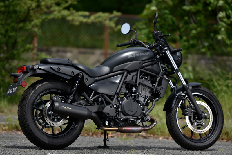 パワーヘッダー RS マットブラック スリップオン：エリミネーター400