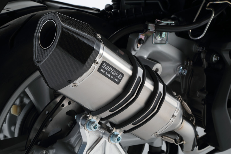 BEAMS マフラー マジェスティs SG52 チタンカラー R-EVO SP ステンレス：マジェスティS：〜2017：政府認証 ｜ BEAMS
