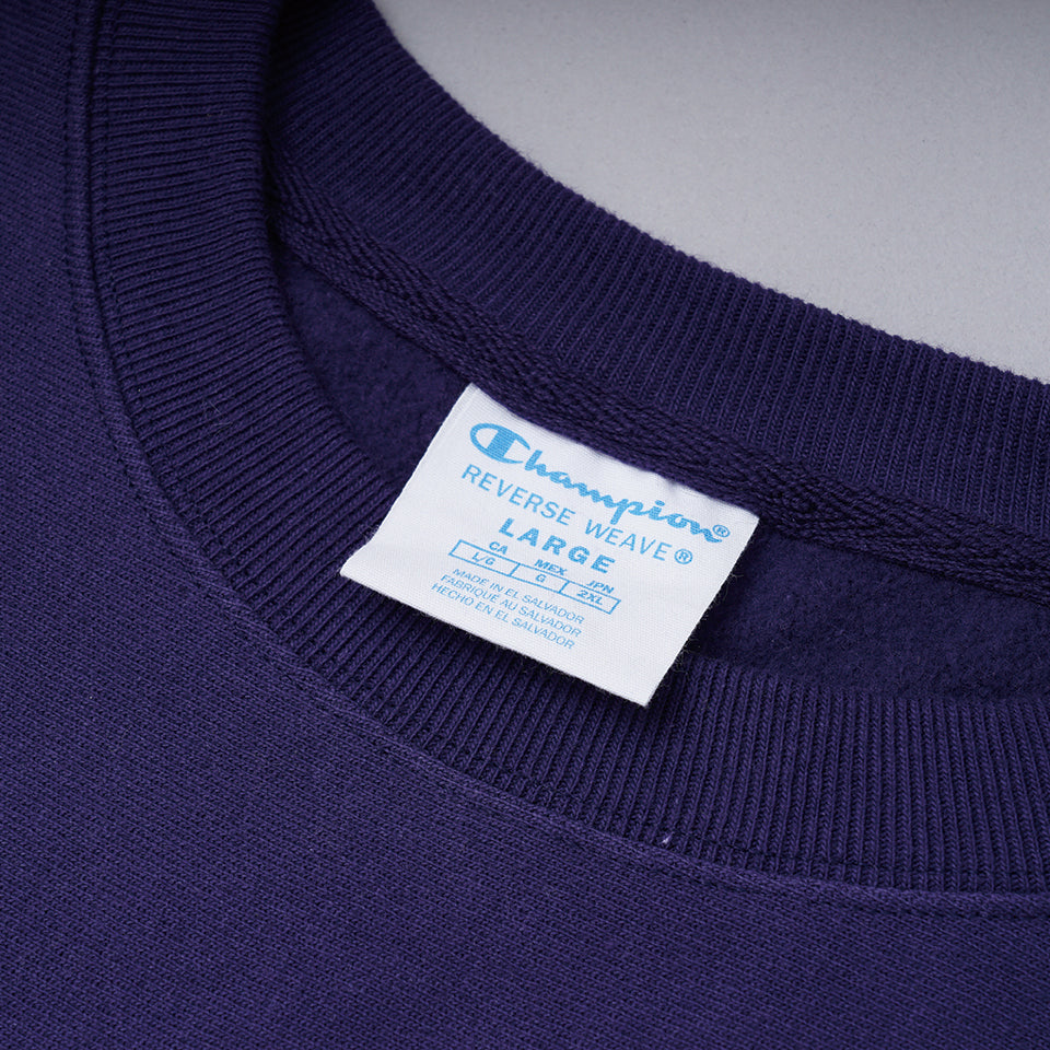 NYUNYU Reverse Weave Crewneck Sweatshirt（Purple） – BEANS