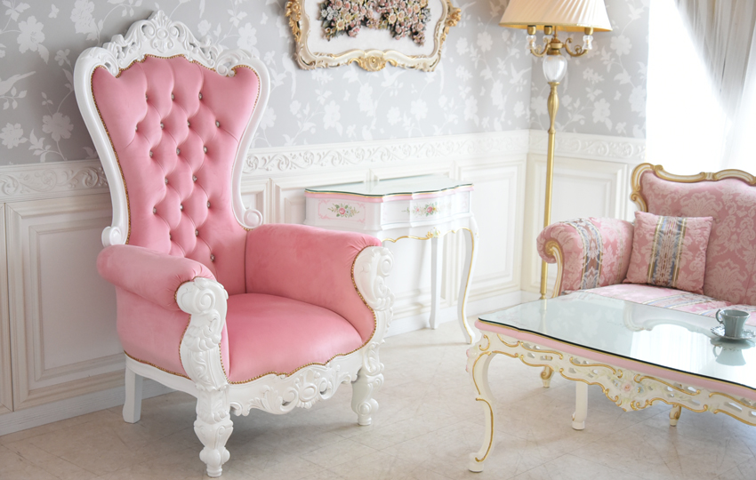 King＆Queen ロココ ホワイト プリンセス ファンタジーチェア | ロココ