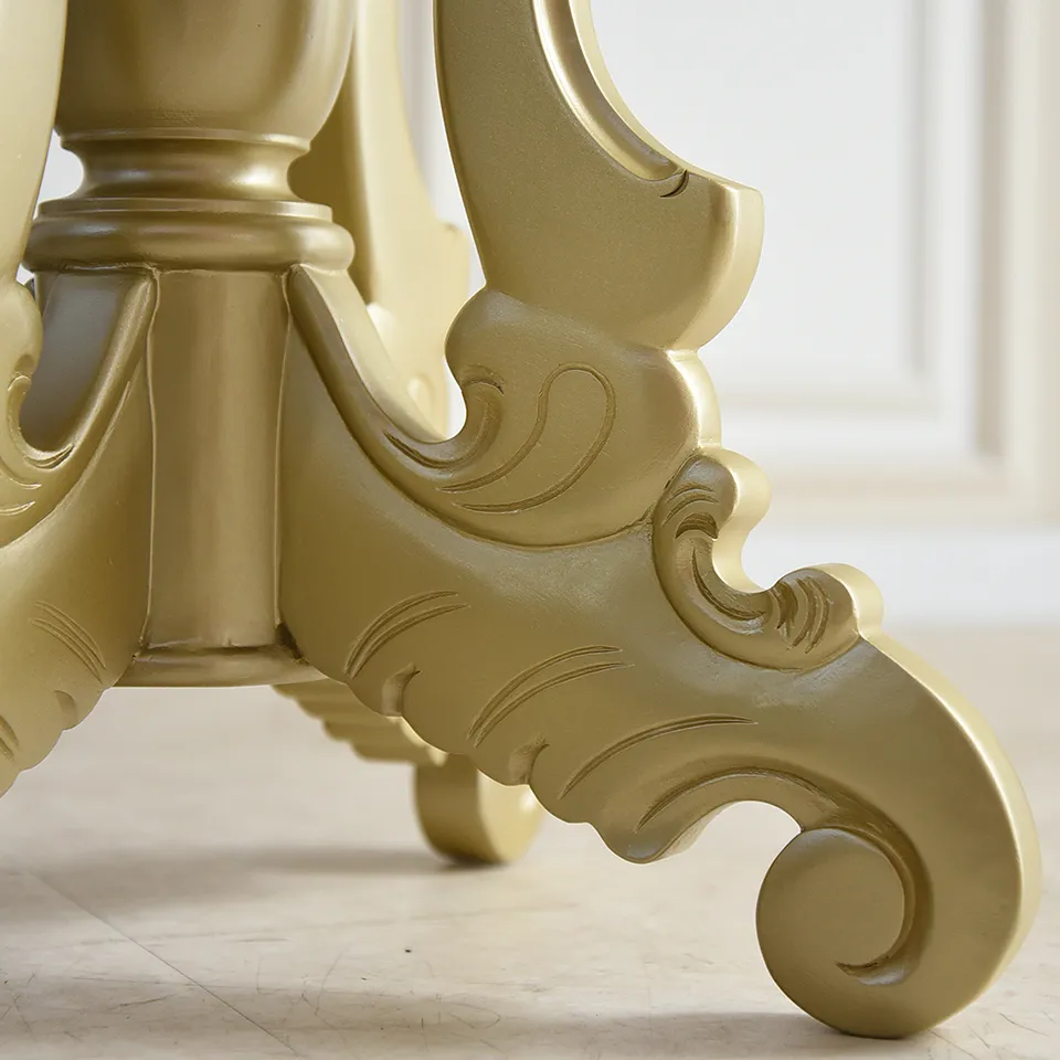 King＆Queen ロココ ゴールド 王宮のサイドテーブル 直径60cm | ロココ