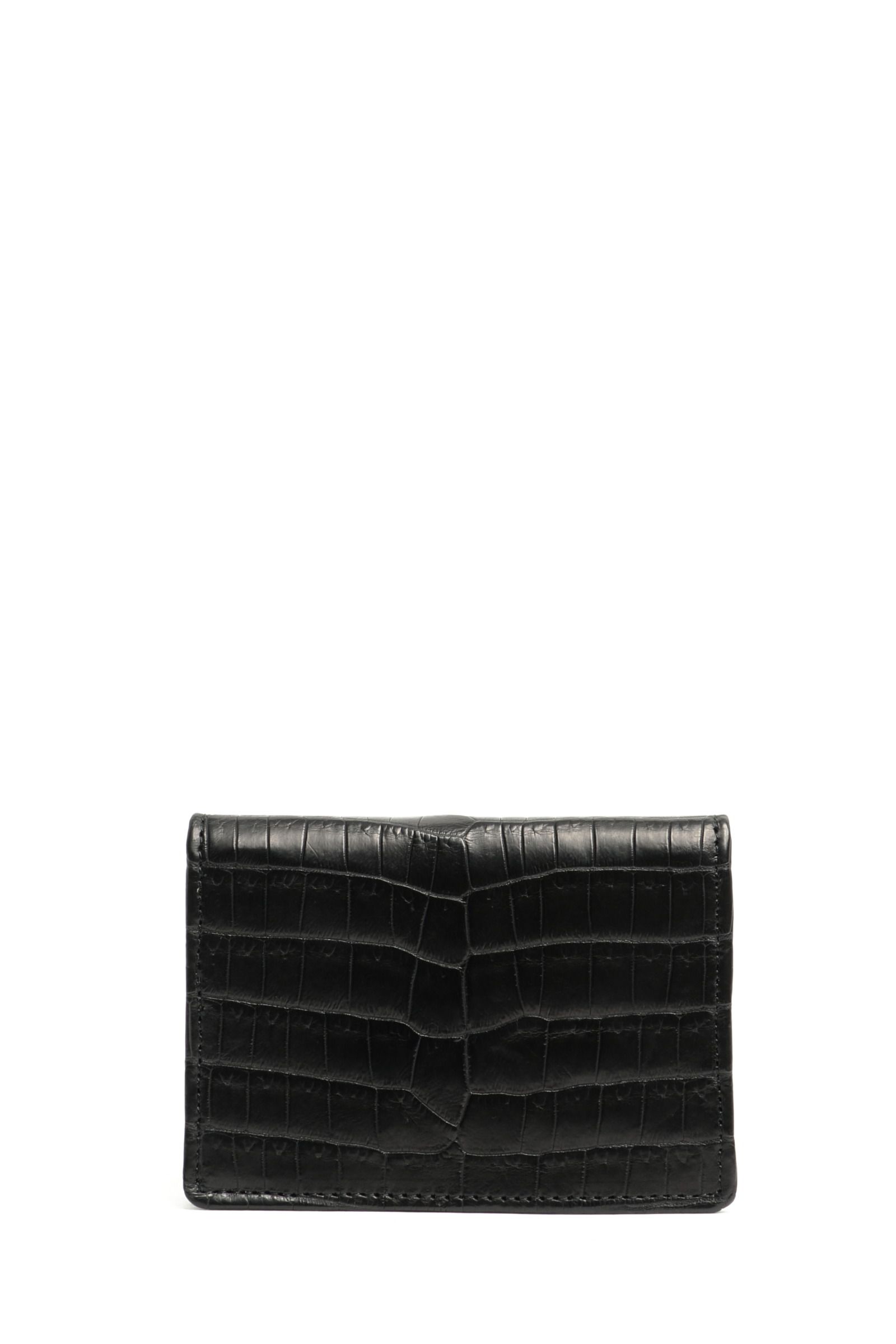 ZAO - 【最高級】 マットスモールクロコ (ポロサス) 名刺入れ