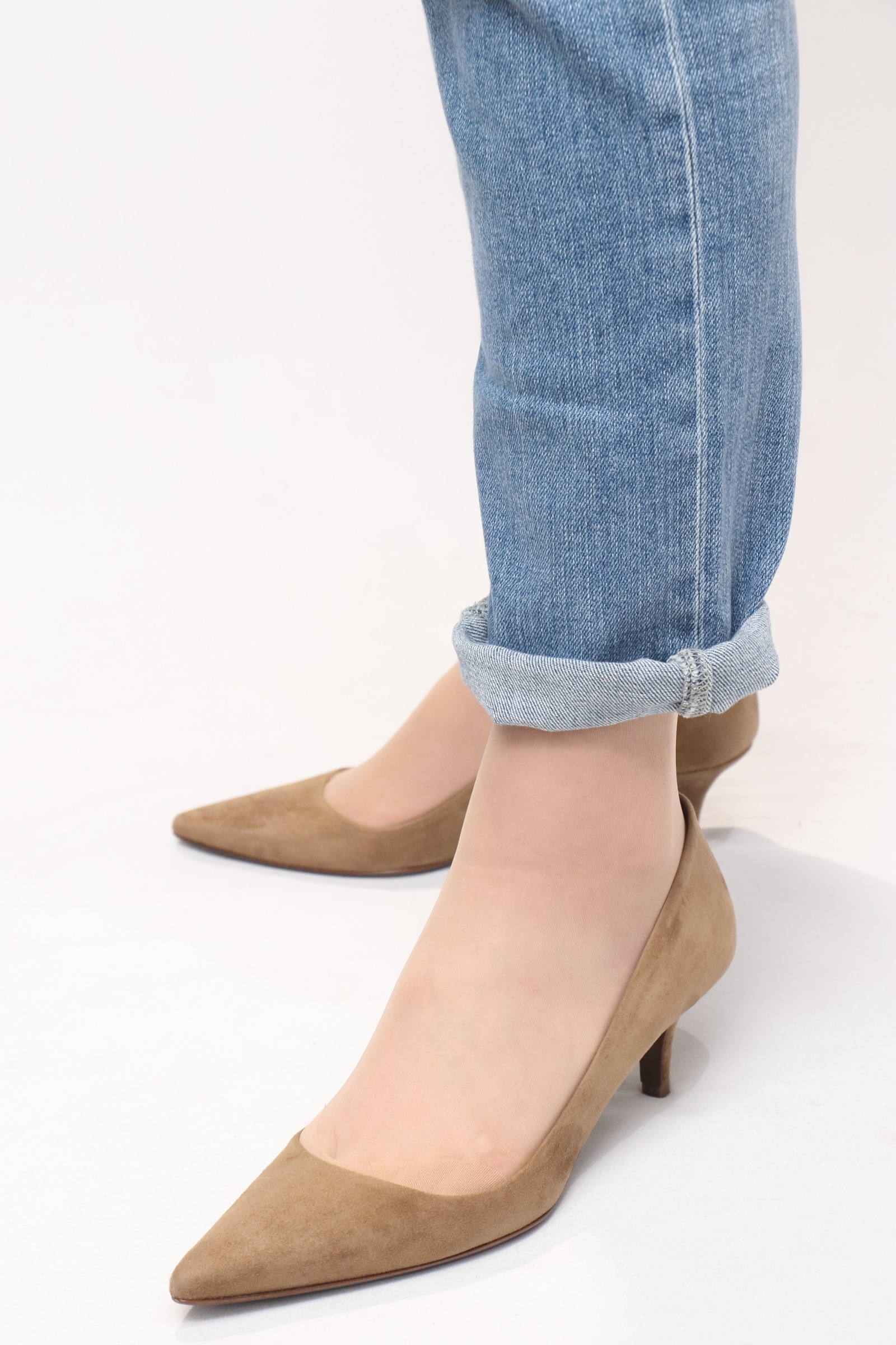 BALDAN - 1201 スエード レザー ポインテッドトゥ パンプス ヒール5.5