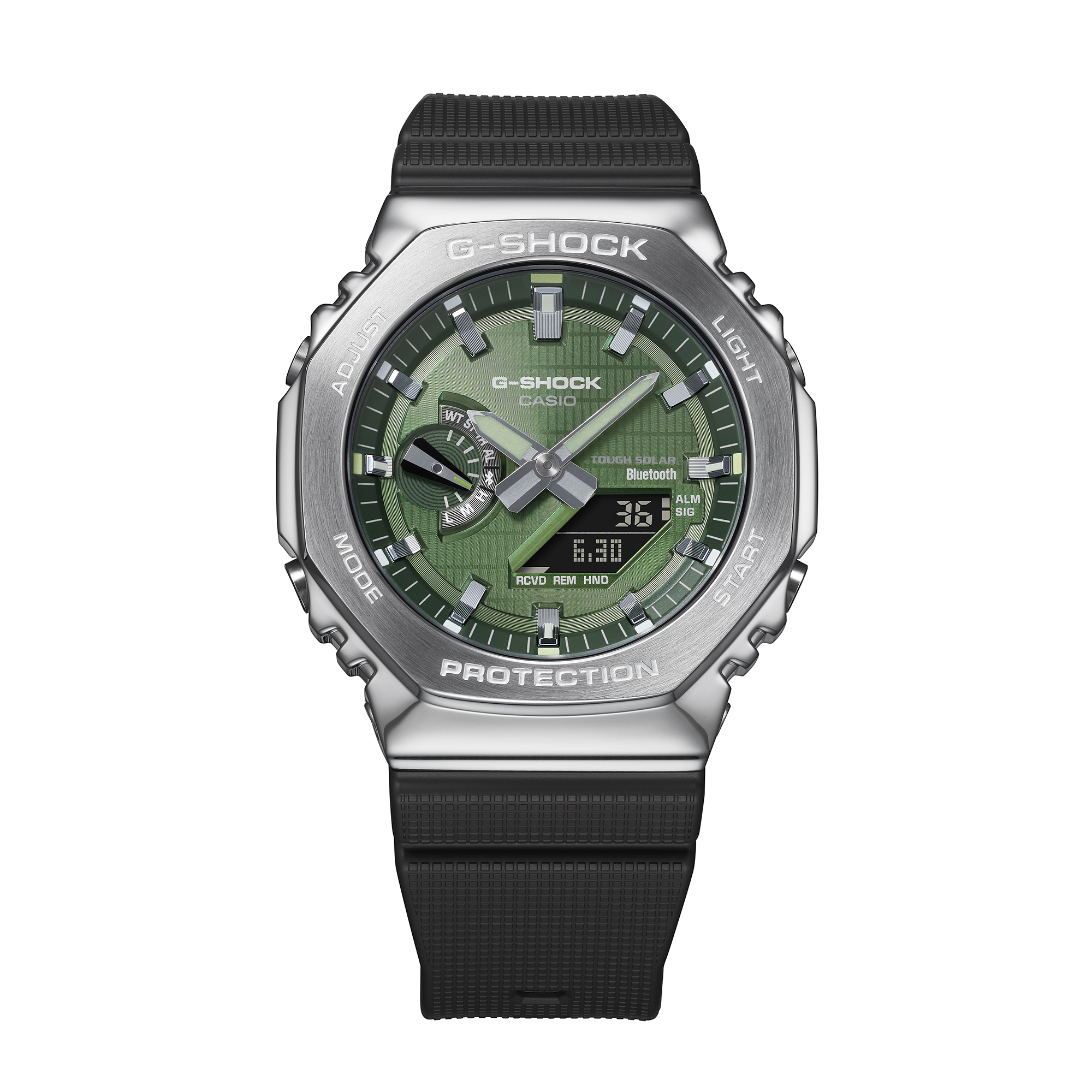 G-Shock GBM2100A-1A3 2100 Series Green Dial Watch, 44.4mm